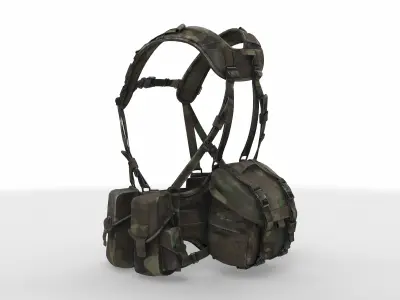 tactical vest 03 3D model