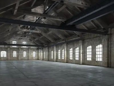 Warehouse Converted Mill 3D model