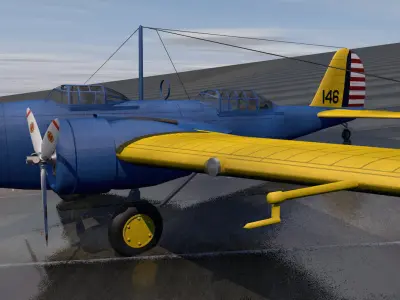 Martin B-10B 3D model