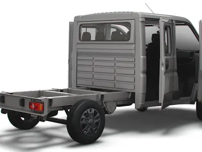 RAM Promaster Chassis Truck CrCab 3450WB HQInterior 2023 3D model