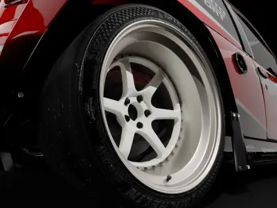 Tire and Rim 3D model