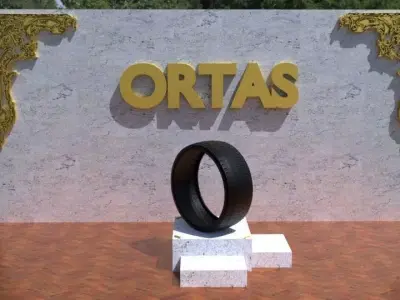 ORTAS TIRE NO 31 GAME READY Low-poly 3D model