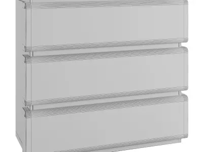 Drawer Dresser Colston Free 3D model