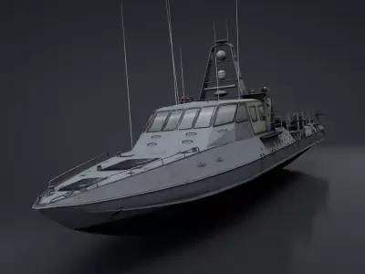 Mark V Special Operations Craft Low-poly 3D model