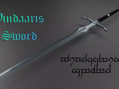 The Vindaaris Sword 3D model