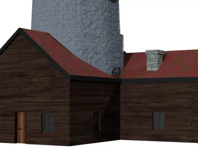 Lighthouse 04 Low-poly 3D model