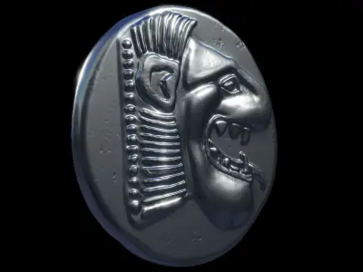 Drachm Knidos coin 3D print model