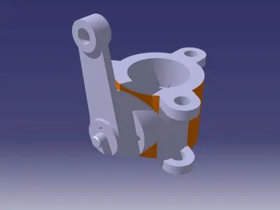 Butterfly Valve Assembly Free 3D model