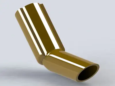 A5M4 Exhaust pipe 3D print model