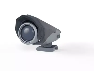 Sci-Fi Wall Security Camera - PBR Game Ready Low-poly 3D model