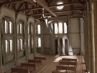 Church cathedral 3D model