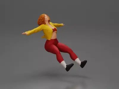 Boldly Riding Through the Air with a Powerful Motorbike Stance 3D print model