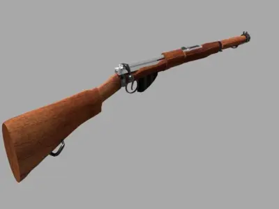 Lee-Enfield Rifle Mk 1 Low-poly 3D model