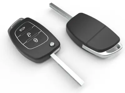 Car key Model 2 Low-poly 3D model