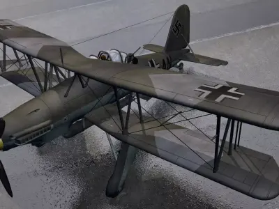 Fieseler Fi-167 Pavla 3D model
