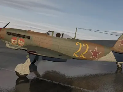 Yakovlev Yak-9D 3D model