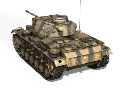 PzKpfw III - Ausf L - 223 3D model