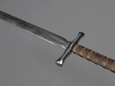 Shortsword sword Free low-poly 3D model