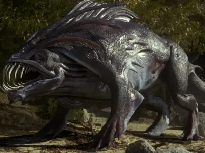 Mutant Fish Sea Creature Model 3D model