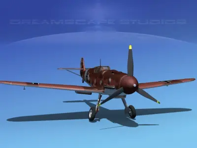 Messerschmitt BF-109 V09 3D model