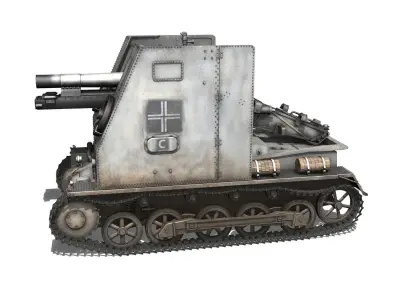 Sturmpanzer1 - Bison - 5PzDiv 3D model