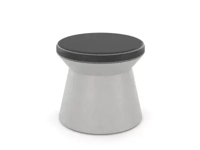 Set Round Concrete CT stool Free 3D model