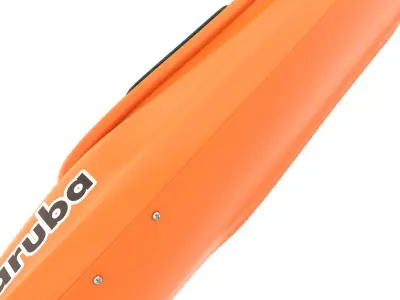 Sport Boat With Paddle 3D model