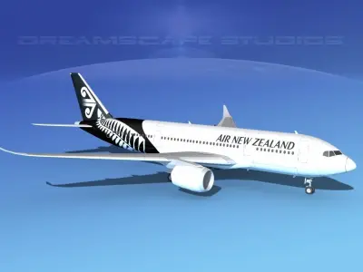 Airbus A350-800 Air New Zealand 3D model