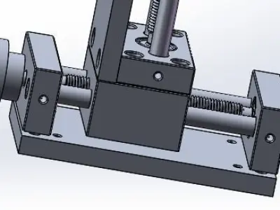 four axis with platform 3D model
