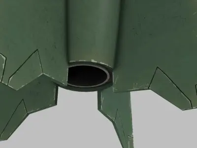  V-2 Ballistic Missile Low-poly 3D model