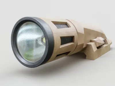 Inforce WMLx Rifle Weapon Mounted Light Low-poly 3D model