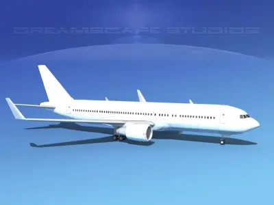 Boeing 767-300 Unmarked 2 3D model