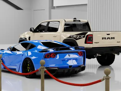 2023 Dodge RAM 1500 TRX Sandblast And Orange Ignition Edition Free 3D model