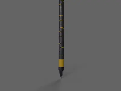 PBR Polearm V4c Low-poly 3D model