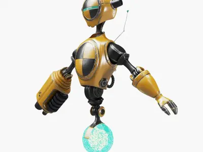 Robot Test Dummy 3D model