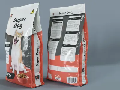 Dog Food Bag 1 3D model