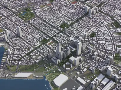 Kaohsiung Low-poly 3D model