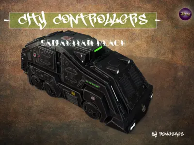 City Controllers - Samaritan Reach  - PBR lowpoly Low-poly 3D model