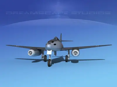 Messerschmitt ME-262A1 Swallow V01 3D model
