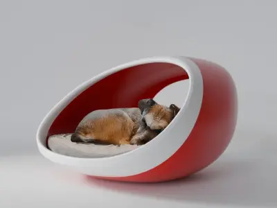 Dog Cat Bed - Blender Free 3D model