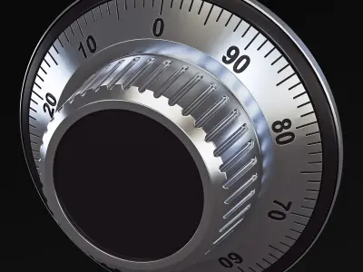 Rotation Mechanical Code Disk Lock v 2 3D model