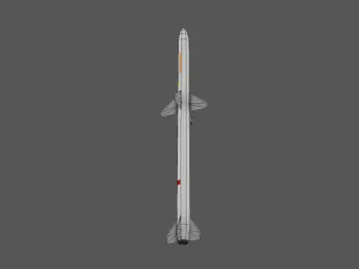 Skyguard Sparrow Missile area defense system Free low-poly 3D model