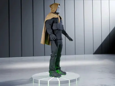 Tommy CHARACTER V1 RIGGED Low-poly 3D model