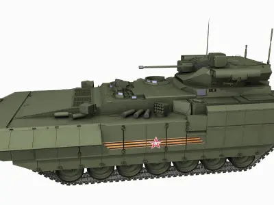T-15 Armata Russian Heavy APC Game PBR Model Low-poly 3D model