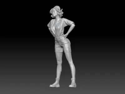 PIN UP NURSE 4 3D print model