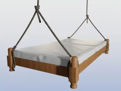 suspended bed Free 3D model