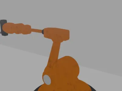  Low poly robotic arm Free 3D model