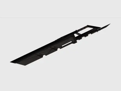 Riftcutter - Sci-Fi Tactical Blade 3D model