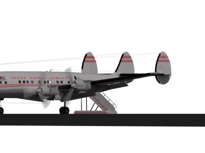 Lockheed-L 1649A Starliner 1957 3D model