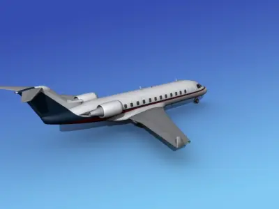 Canadair CRJ200 Corporate 1 3D model